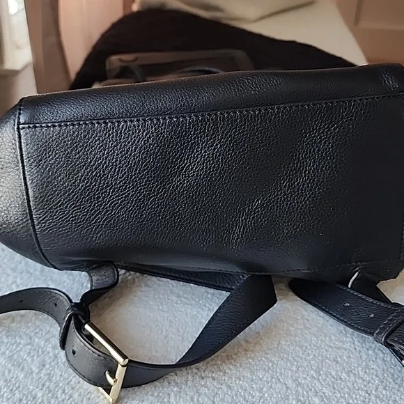 Tory Burch Black Leather Backpack - Picture 8 of 8